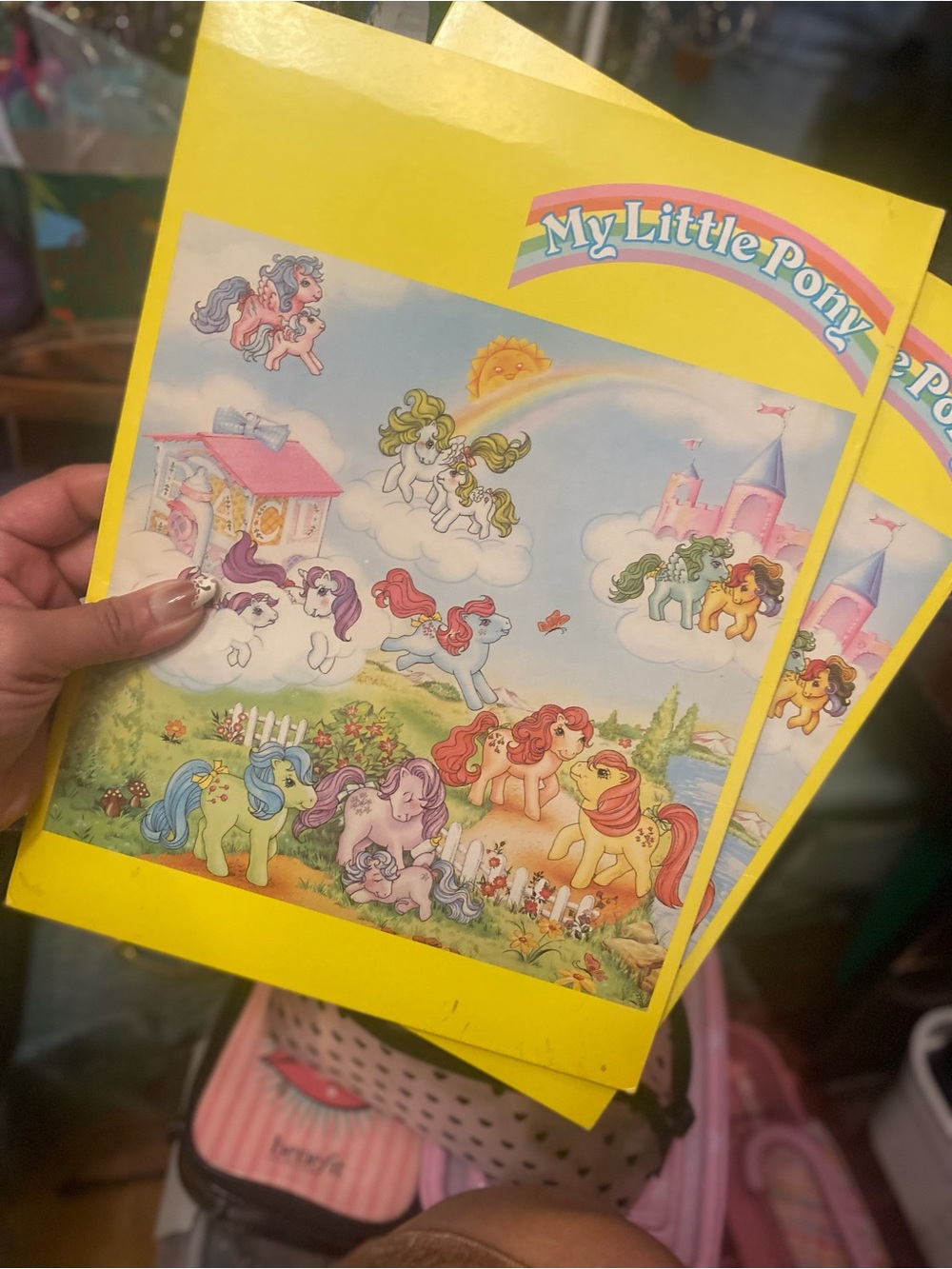 Vintage (1985) ) G1 My Little Pony & FritoLay Portfolio Folders Rare Find
